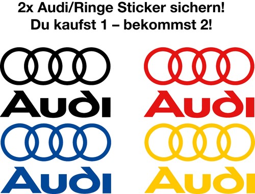 Audi logo ringe aufkleber - logo,