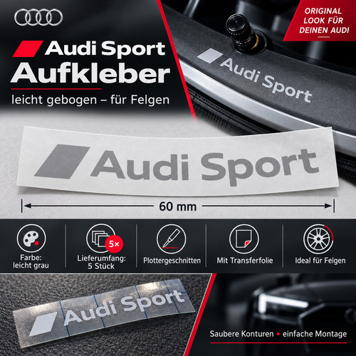Audi sport aufkleber felgen - aufkleber,