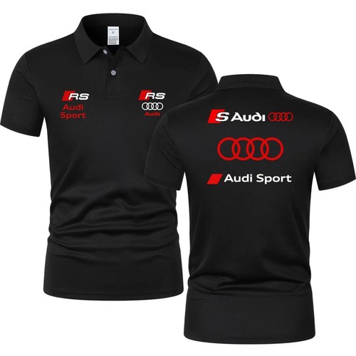 Audi sport kurzarm polohemd - audi, kurzarm-polohemd
